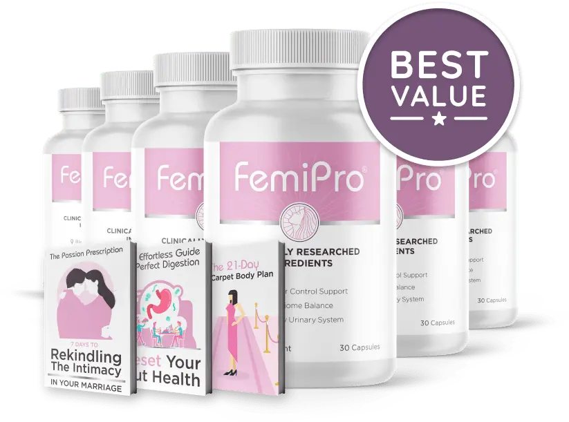 FemiPro six bottles plus bonus
